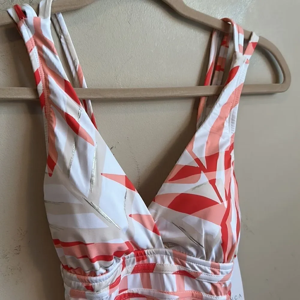 La Blanca Vista Mirage Multi Strap Cross Back One Piece Swimsuit 4
